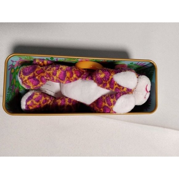 Pink Clouded Leopard Mini Keychain‎ Plushie with Tin (10a1) - Picture 4 of 8